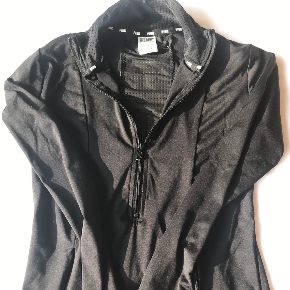 PINK brand half zip workout top